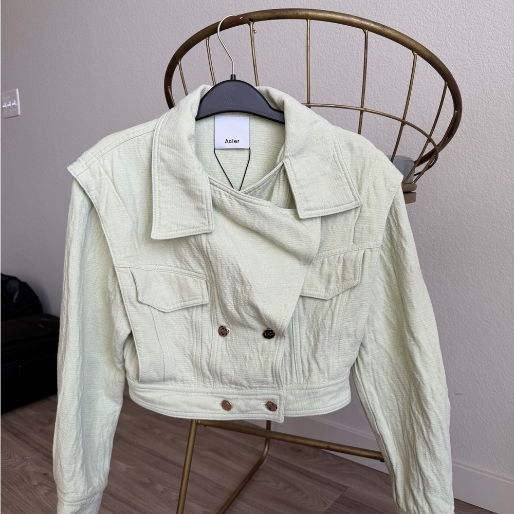 Acler Light Cream Jean Jacket